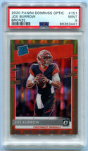 Joe Burrow 2020 Panini Donruss Optic Bronze #151 PSA Mint 9
