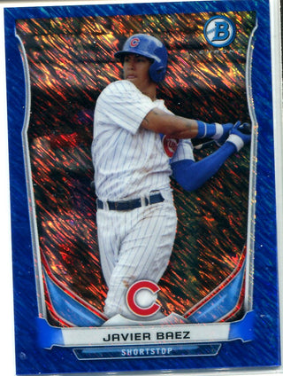 Javier Baez 2014 Bowman Blue Mini Canvas Card #174/250