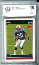 LenDale White 2006 Topps Rookie Card Beckett (10 Mint)