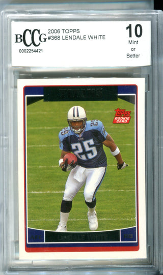 LenDale White 2006 Topps Rookie Card Beckett (10 Mint)