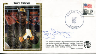 Tony Gwynn Autographed September 30th, 1984 First Day Cover (PSA)