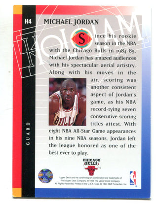 Michael Jordan 1993 Upper Deck Holojam #H4 Card