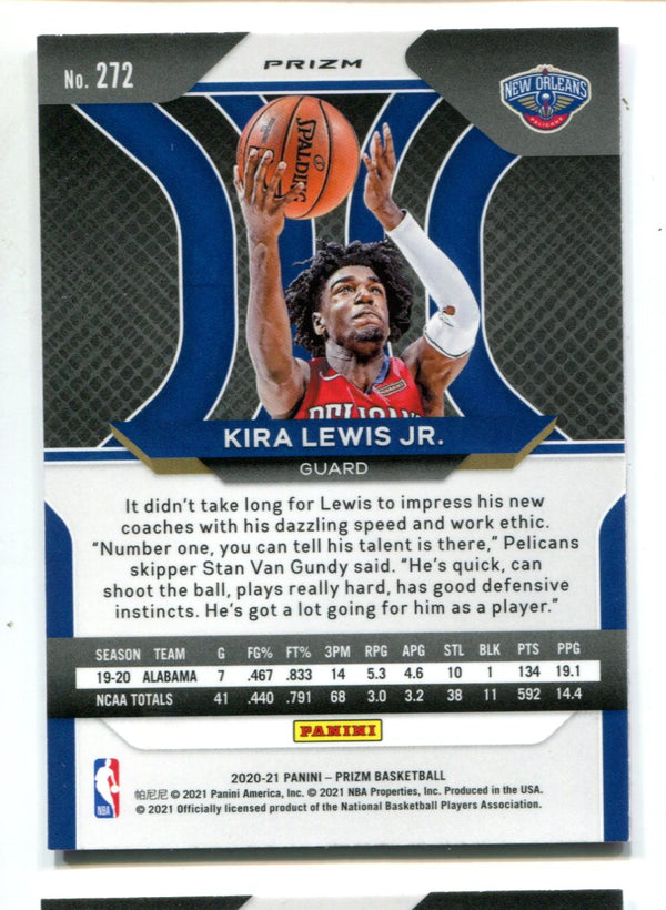 Kira Lewis Jr 2020-21 Panini Prizm #272 Pink Cracked Ice RC