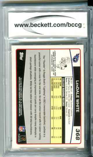 LenDale White 2006 Topps Rookie Card Beckett (10 Mint)
