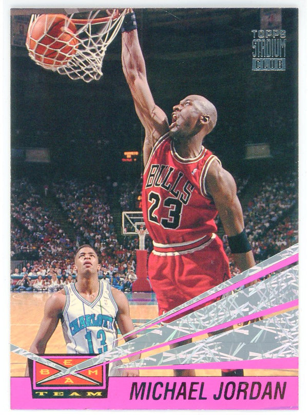 Michael Jordan 1993 Topps Stadium Club Beam Team Card #4