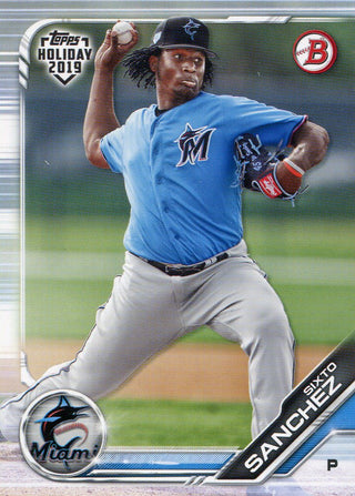 Sixto Sanchez 2019 Topps Holiday Bowman Rookie Card