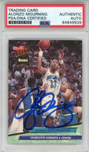 Alonzo Mourning Autographed 1992-93 Fleer Ultra Rookie Card #234 (PSA)