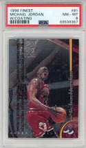 Michael Jordan 1998 Topps Finest w/ Coating Card #81 (PSA NM-MT 8)