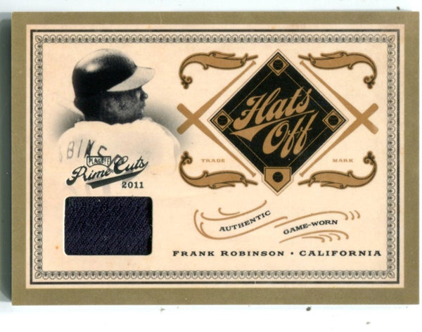 Frank Robinson 2012 Panini Prime Cuts Hats Off #8 Jersey Card 17/49