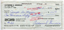 Joe DiMaggio Autographed Endorsed Check