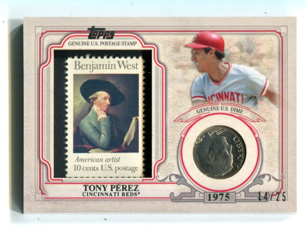 Tony Perez 2016 Topps Genuine US Postage Stamp Card #WCCSRTP 14/25