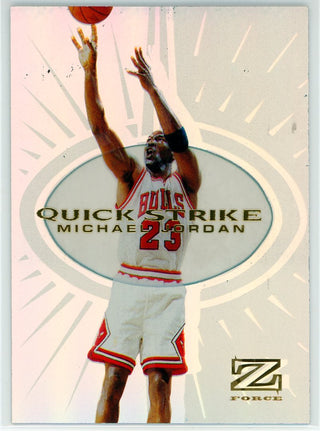 Michael Jordan 1998 Skybox Z Force Quick Strike Card #5
