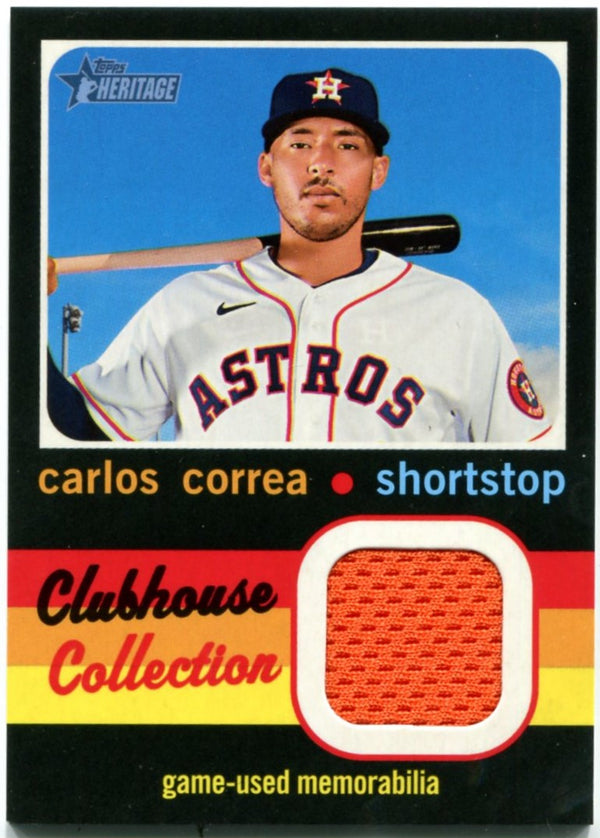 Carlos Correa Unsigned 2015 Topps Heritage Rookie Card