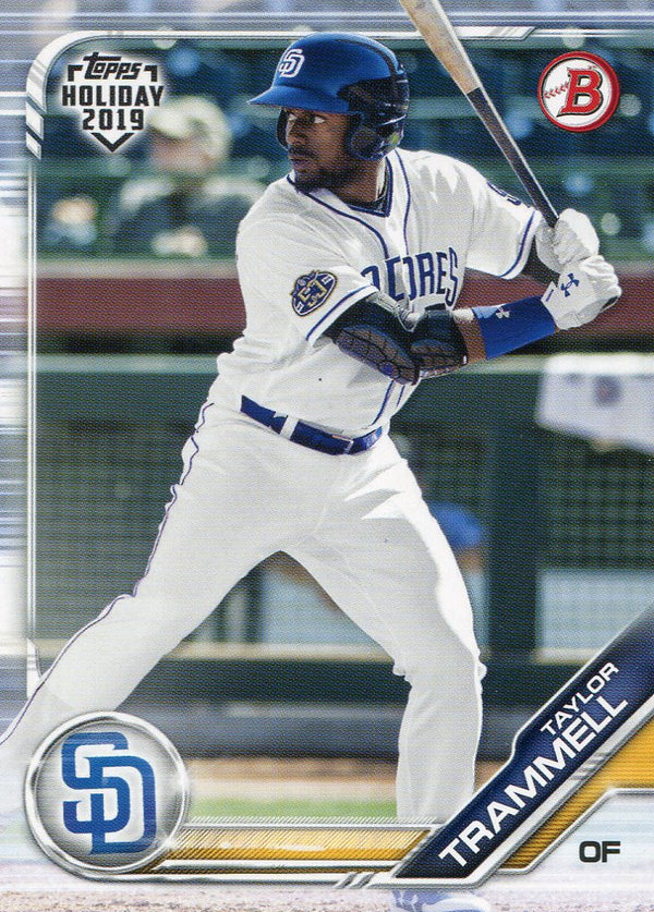 Taylor Trammell 2019 Topps Holiday Bowman Rookie Card