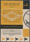 Joe Morgan 2013 Panini America`s Past Time Autographed Card