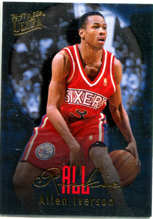 Allen Iverson 1996-97 Fleer All Rookie Unsigned Card