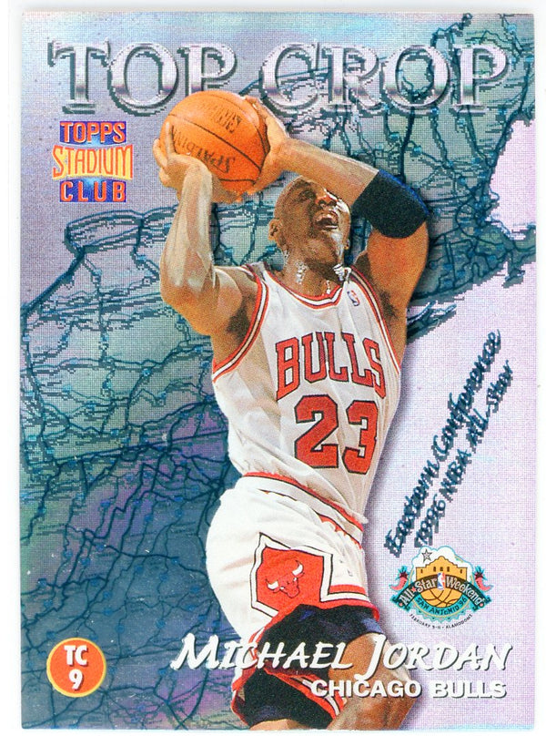 Michael Jordan Gary Payton 1996 Topps Stadium Club Top Crop Card