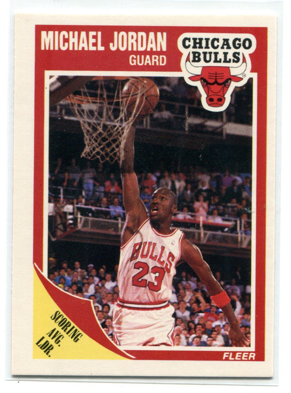 Michael Jordan 1998 Fleer Scoring Average Leader #21 Card