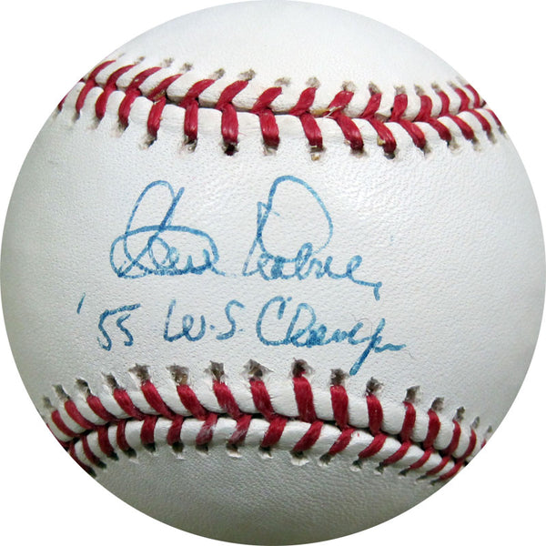 Clem Labine Autographed 1955 WS Champs Baseball