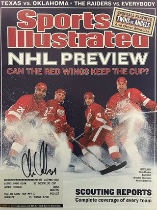 Chris Chelios Signed Sports Illustrated October 14 2002