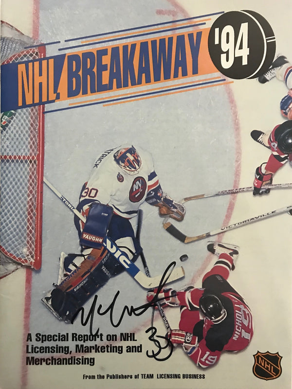 Mark Fitzpatrick Signed NHL Breakaway 1994 Hockey Magazine