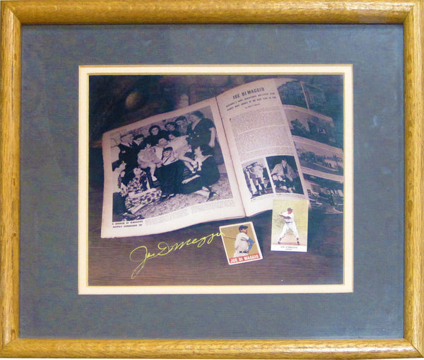 Joe DiMaggio Autographed Framed 8x10 Photo