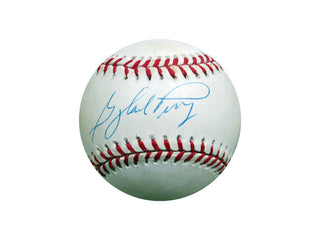 Gaylord Perry Autographed Baseball Mtd Mem