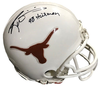 Ricky Williams "98 Heisman" Autographed Texas Longhorns Mini Helmet