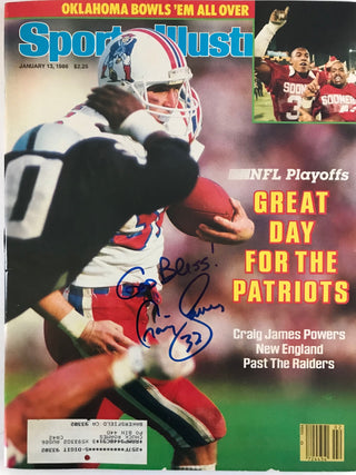 Craig James Signed Sports Illustrated January 13 1986