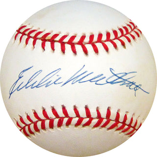 Eddie Mathews Autographed Baseball