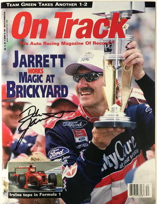 Dale Jarrett Signed On Track Magazine August 26 1999