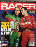 Tony Kanaan Helio Castroneves Signed Racer Magazine (PSA)