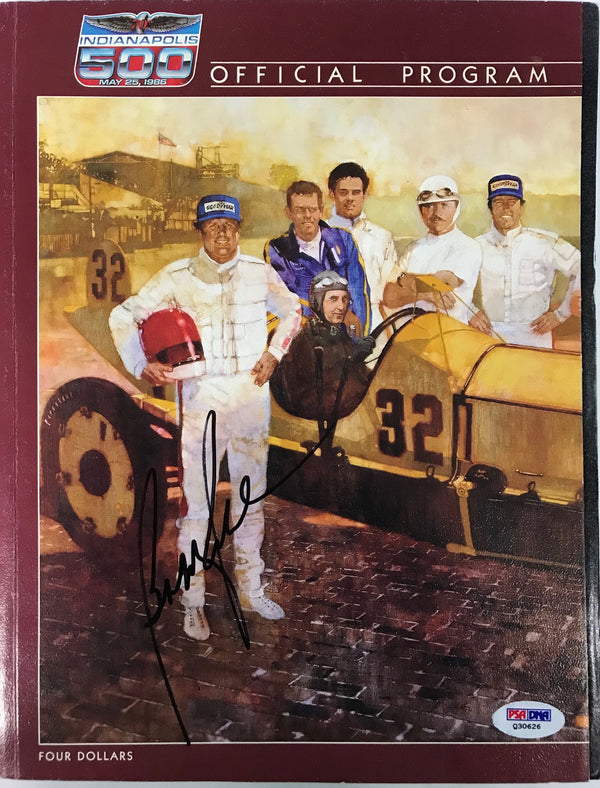 Bobby Rahal Signed Indianapolis 500 Program May 25 1986 (PSA)
