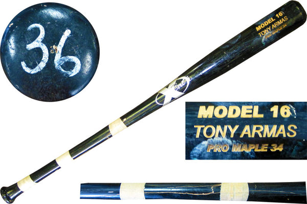 Tony Armus Unsigned Cracked Game Used Bat