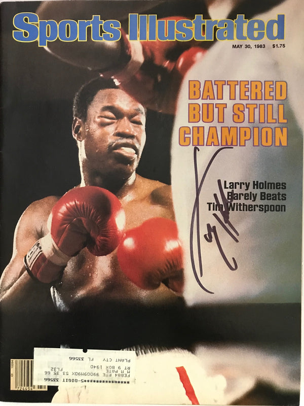 Larry Holmes Signed Sports Illustrated Magazine May 30 1983