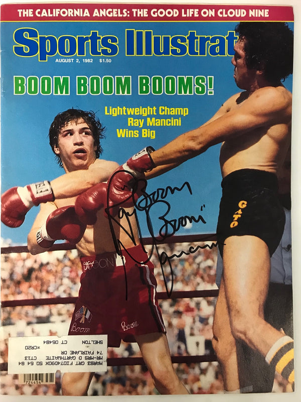 Ray Boom Boom Mancini Signed Sports Illustrated August 2 1982