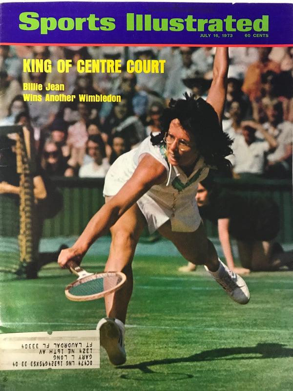 Billie Jean King Unsigned Sports Illustrated Magazine July 16 1973