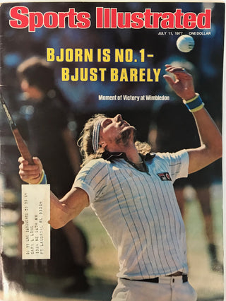 Bjorn Borg Unsigned Sports Illustrated Magazine July 11 1977