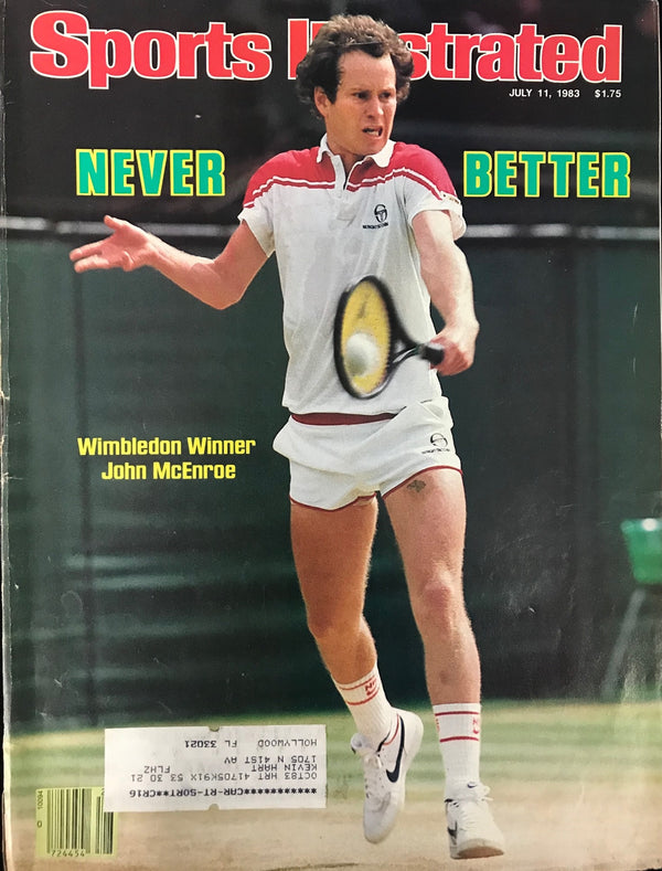 John McEnroe Unsigned Sports Illustrated Magazine July 11 1983