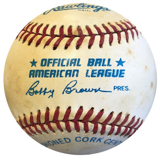 Bob Doerr Autographed Official American League Baseball