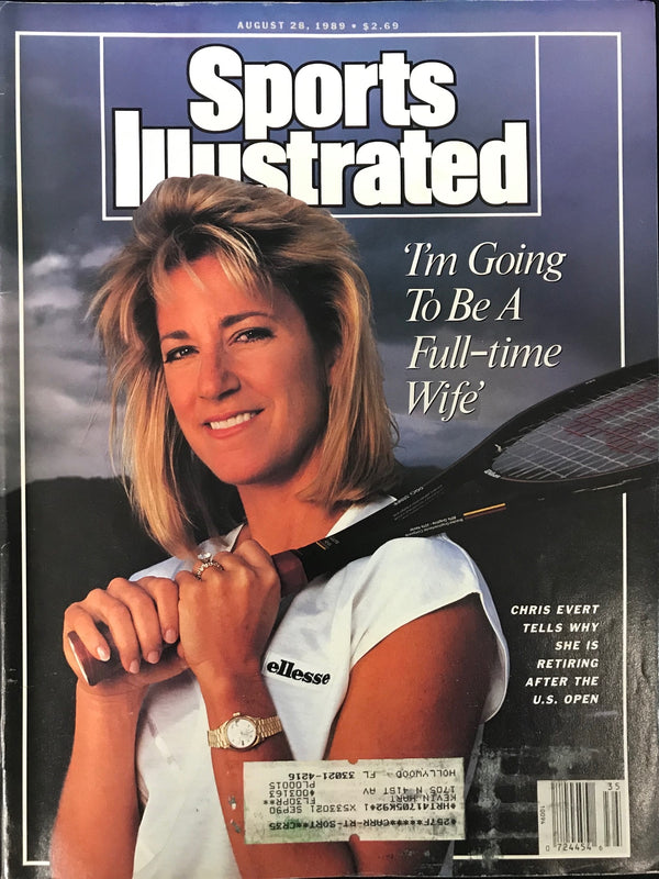 Chris Evert Unsigned Sports Illustrated August 28 1989
