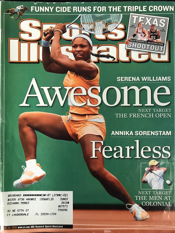 Serena Williams Unsigned Sports Illustrated Magazine May 26 2003