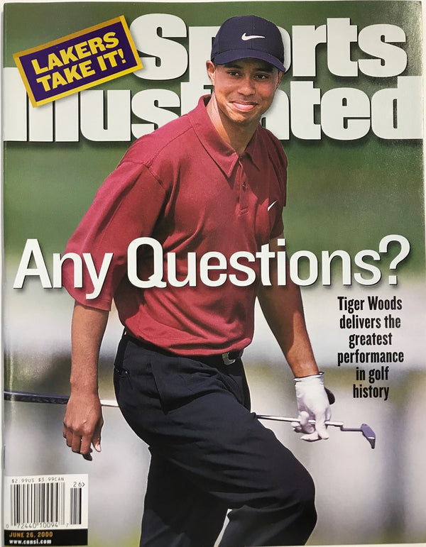 Tiger Woods Unsigned Sports Illustrated Magazine June 26 2000