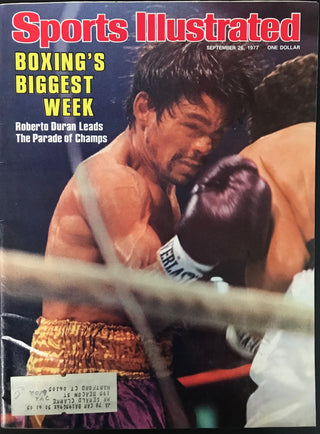 Roberto Duran Unsigned Sports Illustrated September 26 1977