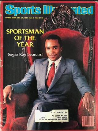 Sugar Ray Leonard Unsigned Sports Illustrated December 28 1981