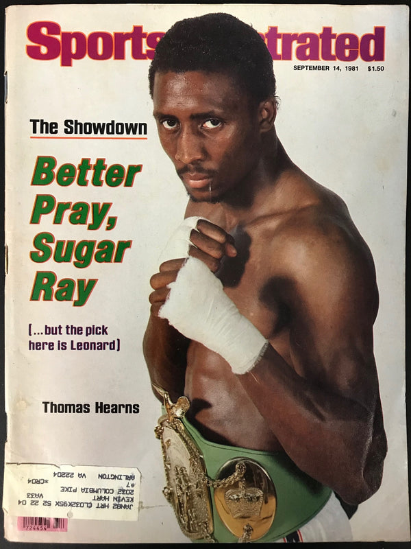 Thomas Hearns Unsigned Sports Illustrated September 14 1981