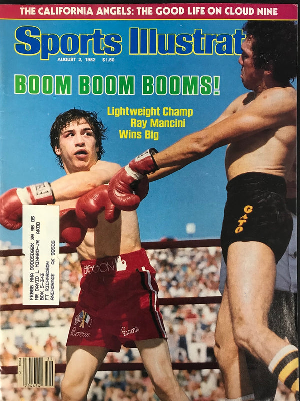 Ray Boom Boom Mancini Unsigned Sports Illustrated August 2 1982
