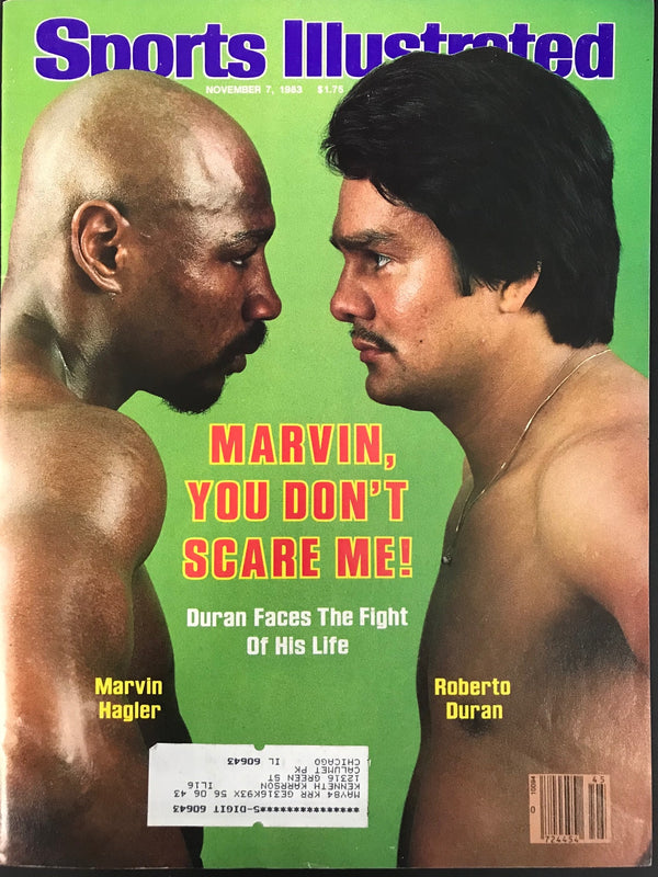Marvin Hagler & Roberto Duran Unsigned Sports Illustrated November 7 1983