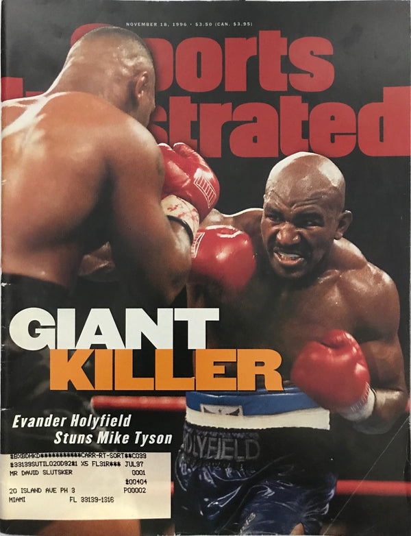 Mike Tyson & Evander Holyfield Unsigned Sports Illustrated November 18 1996