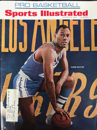 Elgin Baylor Unsigned Sports Illustrated Magazine October 24 1966